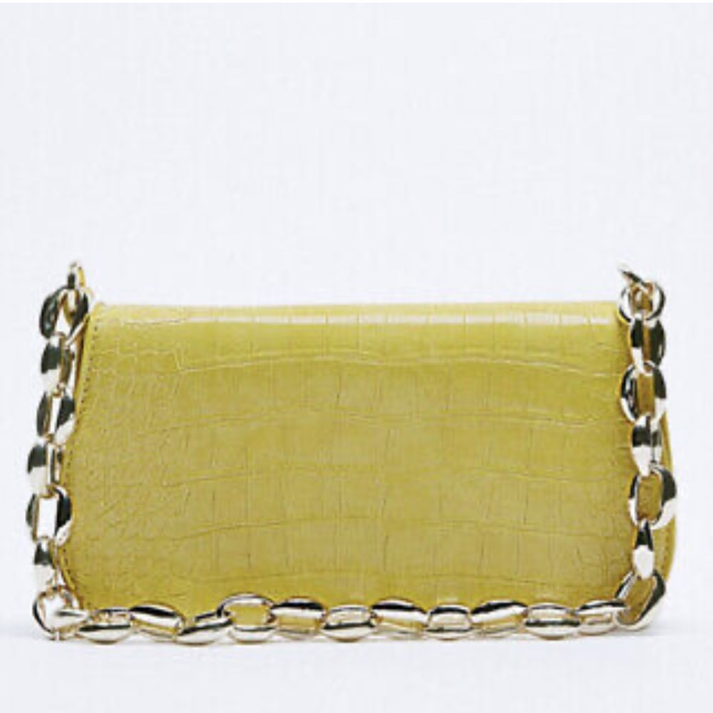 Zara Yellow Shoulder Bag
